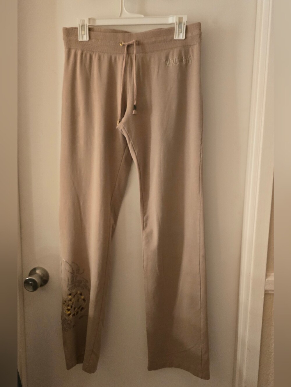 BCBG Women's Taupe Beige Drawstring Joggers